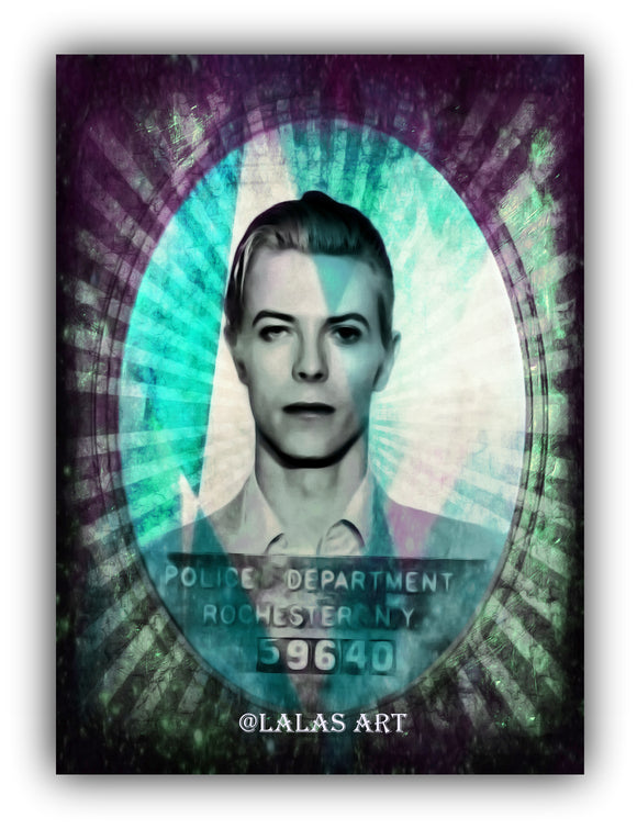 David Bowie - Mug Shot - Lala's Art